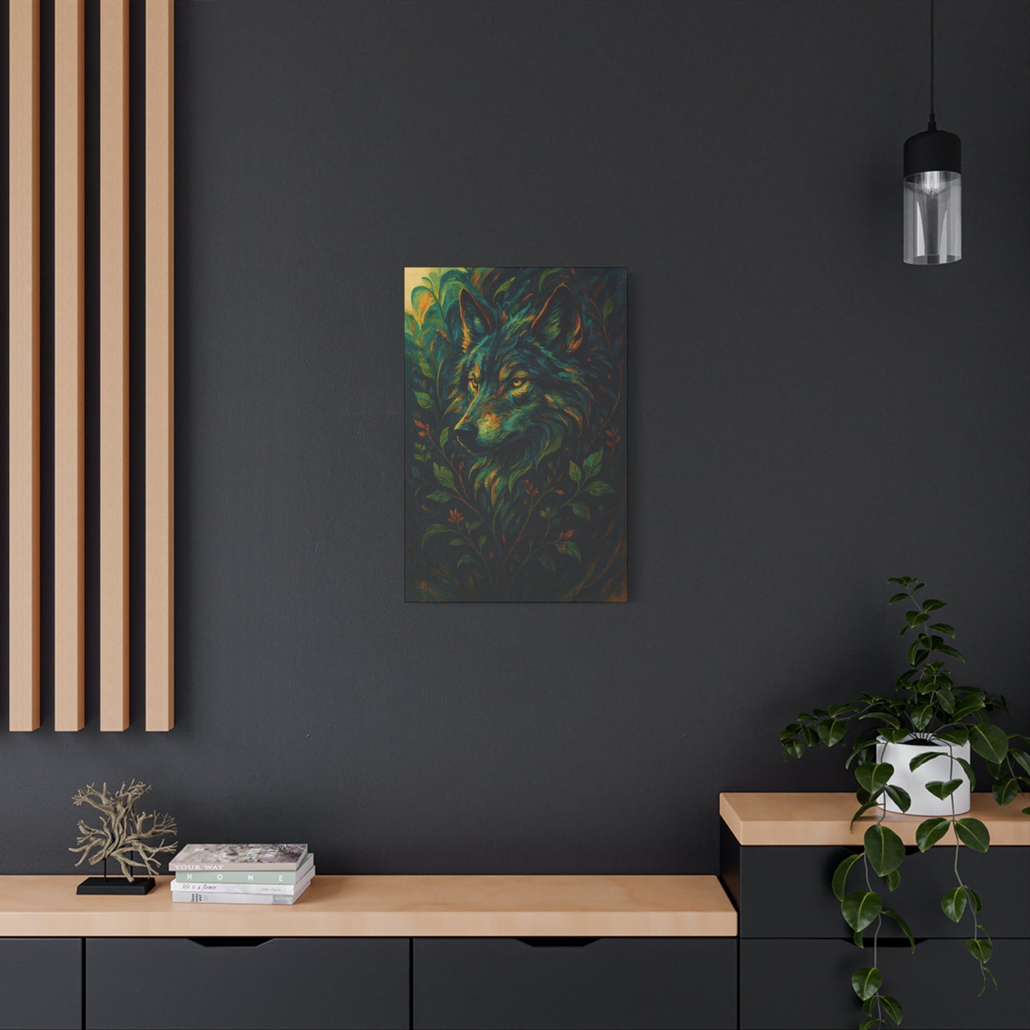 Evergaze Wolf | Nature Wolf Canvas Wall Art
