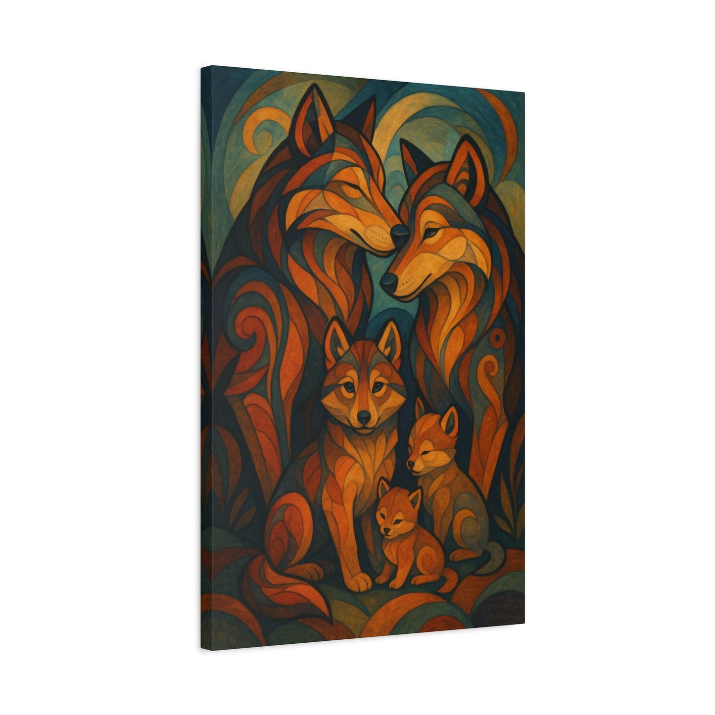 Denbound Wolf Pack | Nature Wolf Canvas Wall Art