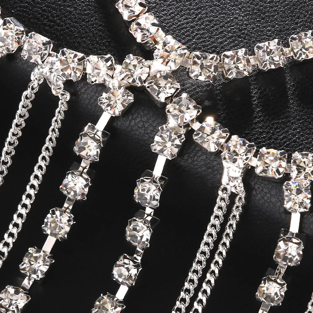 Starlight Veil Face Mask | Rhinestone Mask