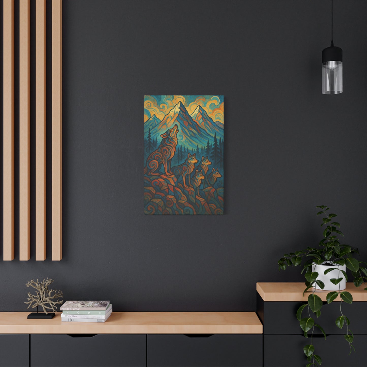 Summon the Pack | Nature Wolf Canvas Wall Art