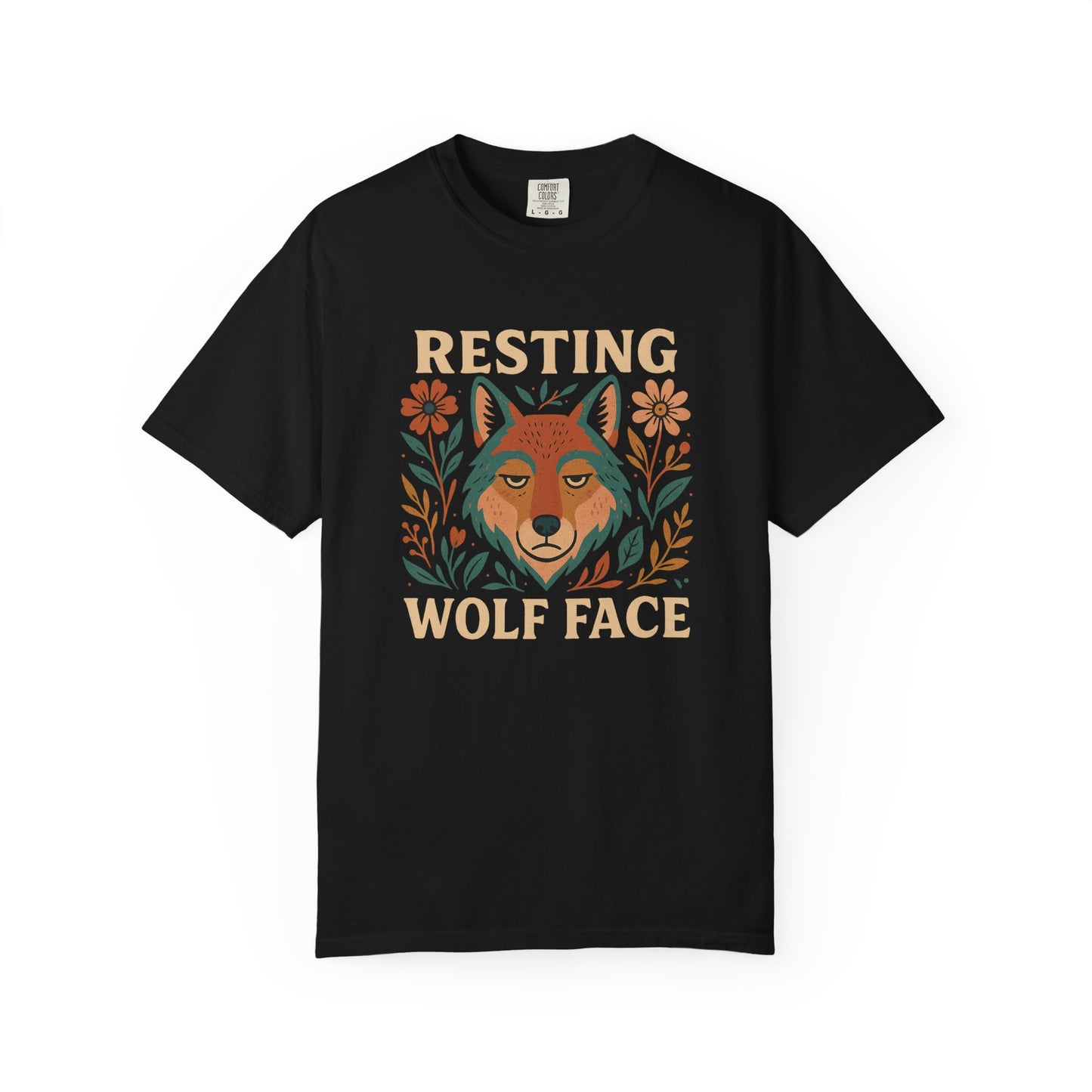 Emberglare Wolf – “Resting Wolf Face” | Graphic Wolf Shirt