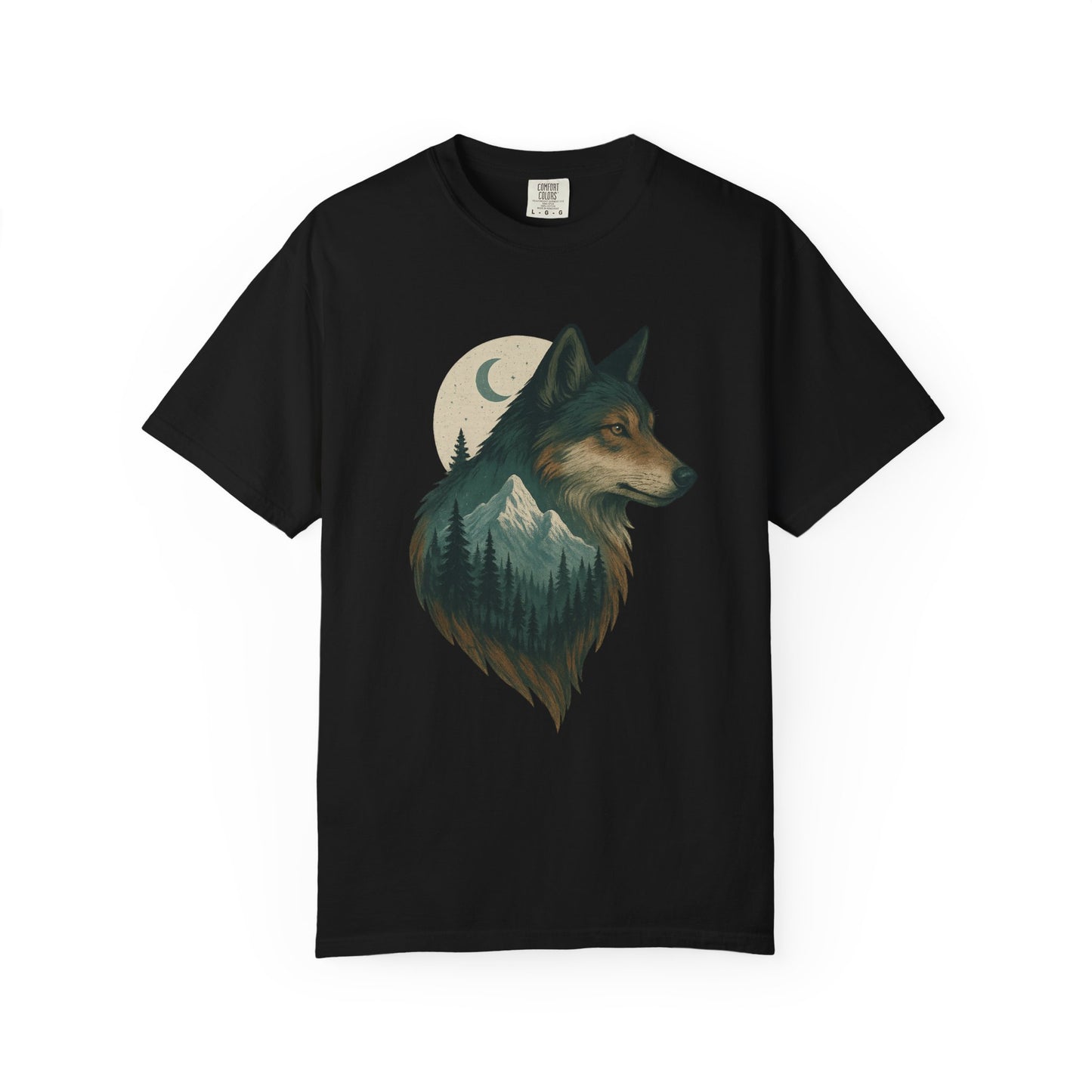 Midnight Range Wolf | Graphic Wolf Shirt
