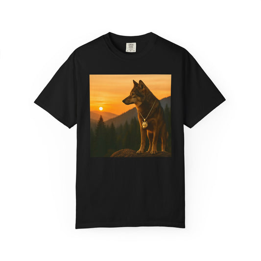 Goldchain Alpha Wolf | Graphic Wolf Shirt