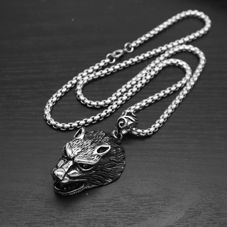 Ironfang | Wolf Head Pendant Necklace