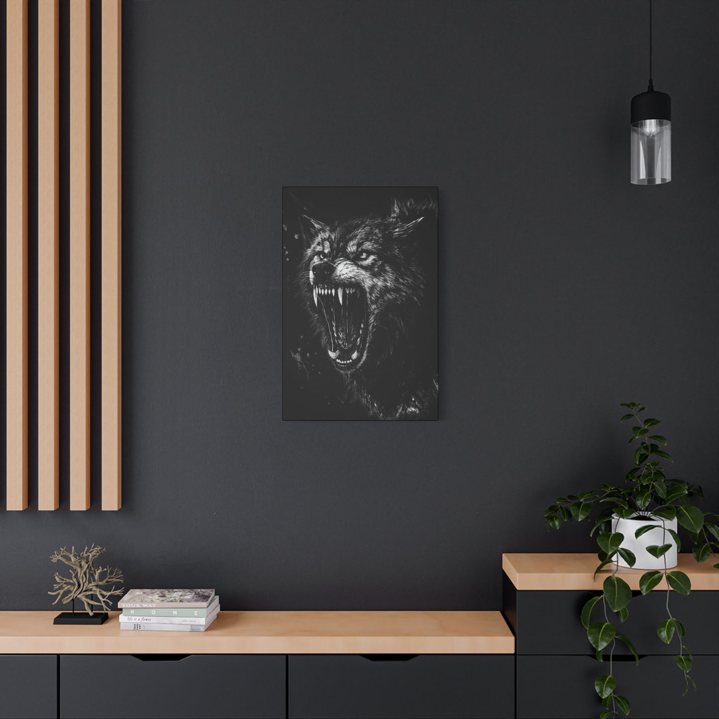 Deathhowl Wolf | Nature Wolf Canvas Wall Art