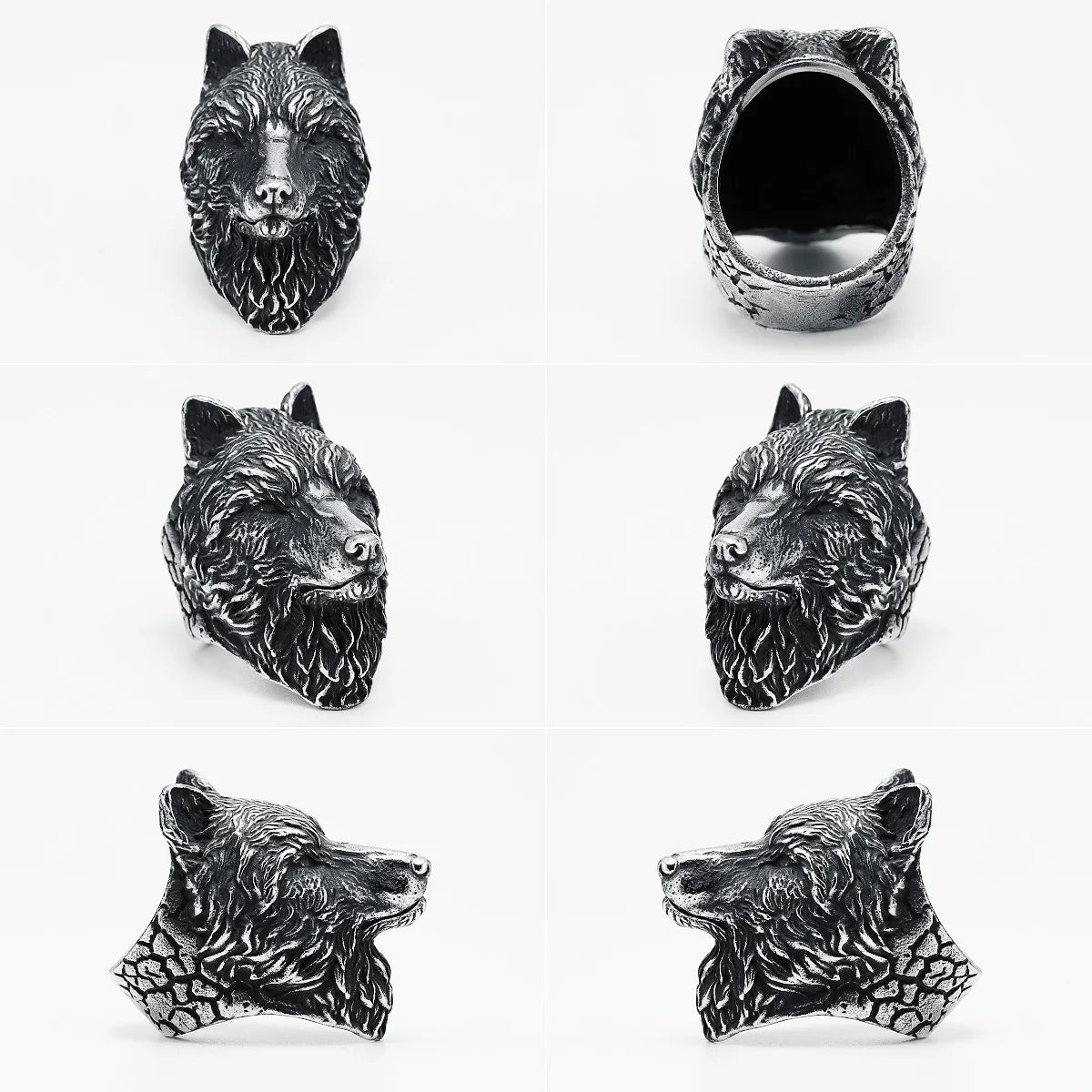 Night Wolf - Stainless Steel Ring