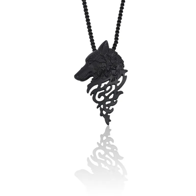 Lupine Legacy Pendant | Wolf Head Necklace