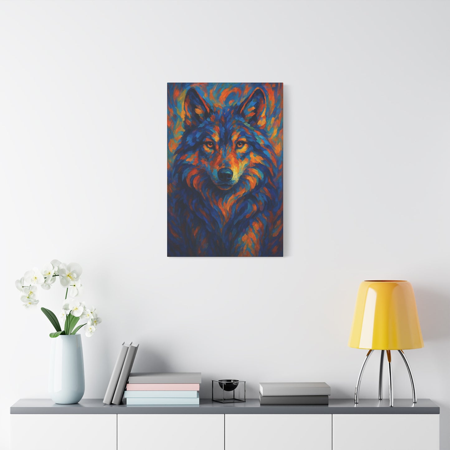 Cindercrest Wolf | Nature Wolf Canvas Wall Art