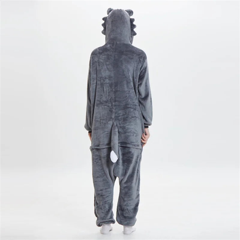 Denbound Wolf Onesie | Women’s Cartoon Pajama Jumpsuit