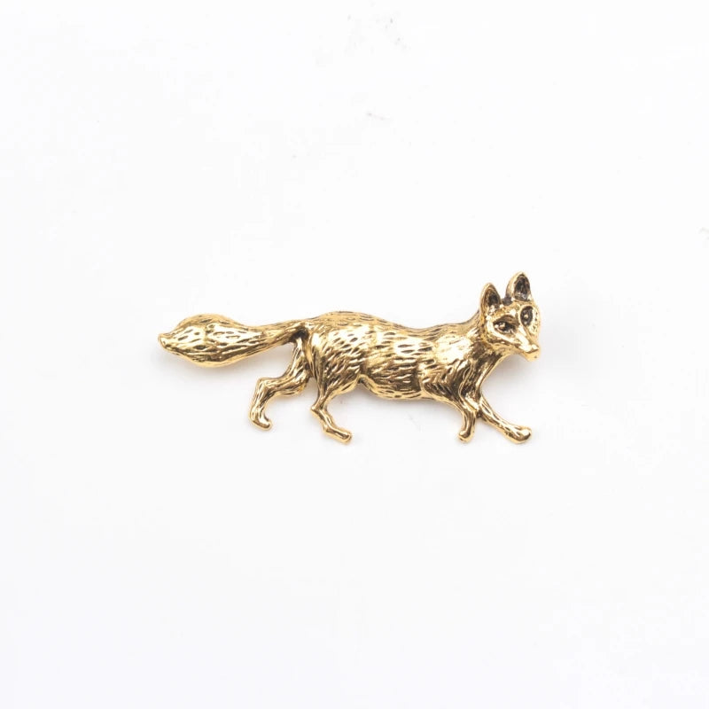 Prowlspirit Pin | Gold or Silver Wolf Brooch / Pin
