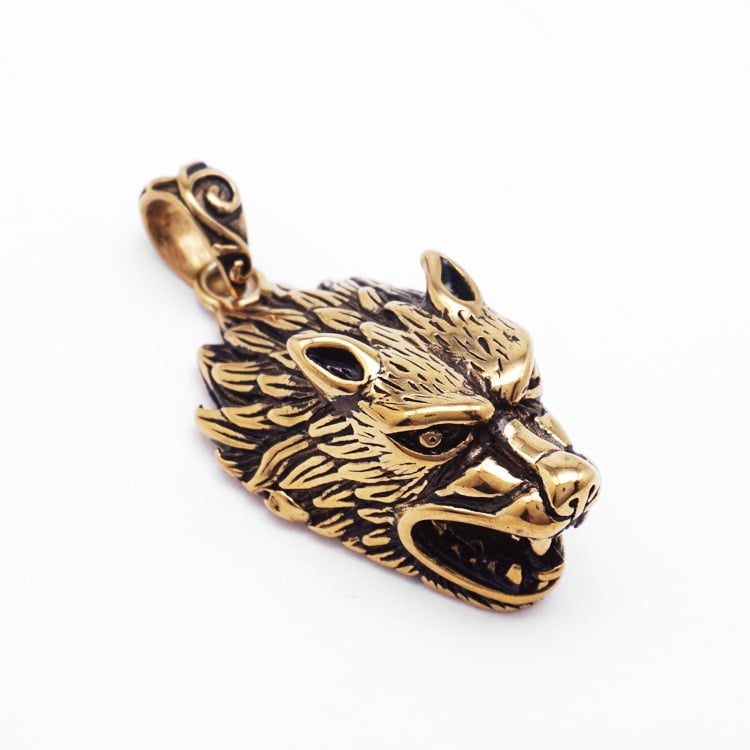 Ironfang | Wolf Head Pendant Necklace