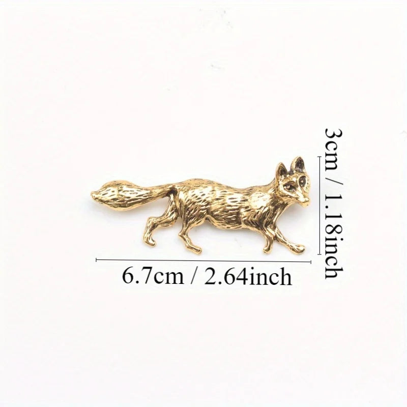 Prowlspirit Pin | Gold or Silver Wolf Brooch / Pin