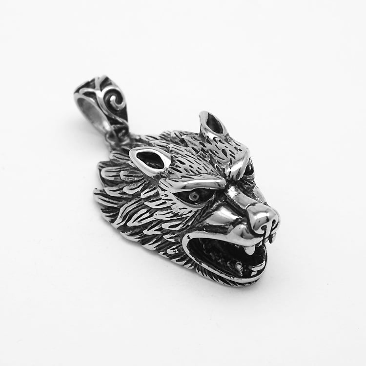 Ironfang | Wolf Head Pendant Necklace