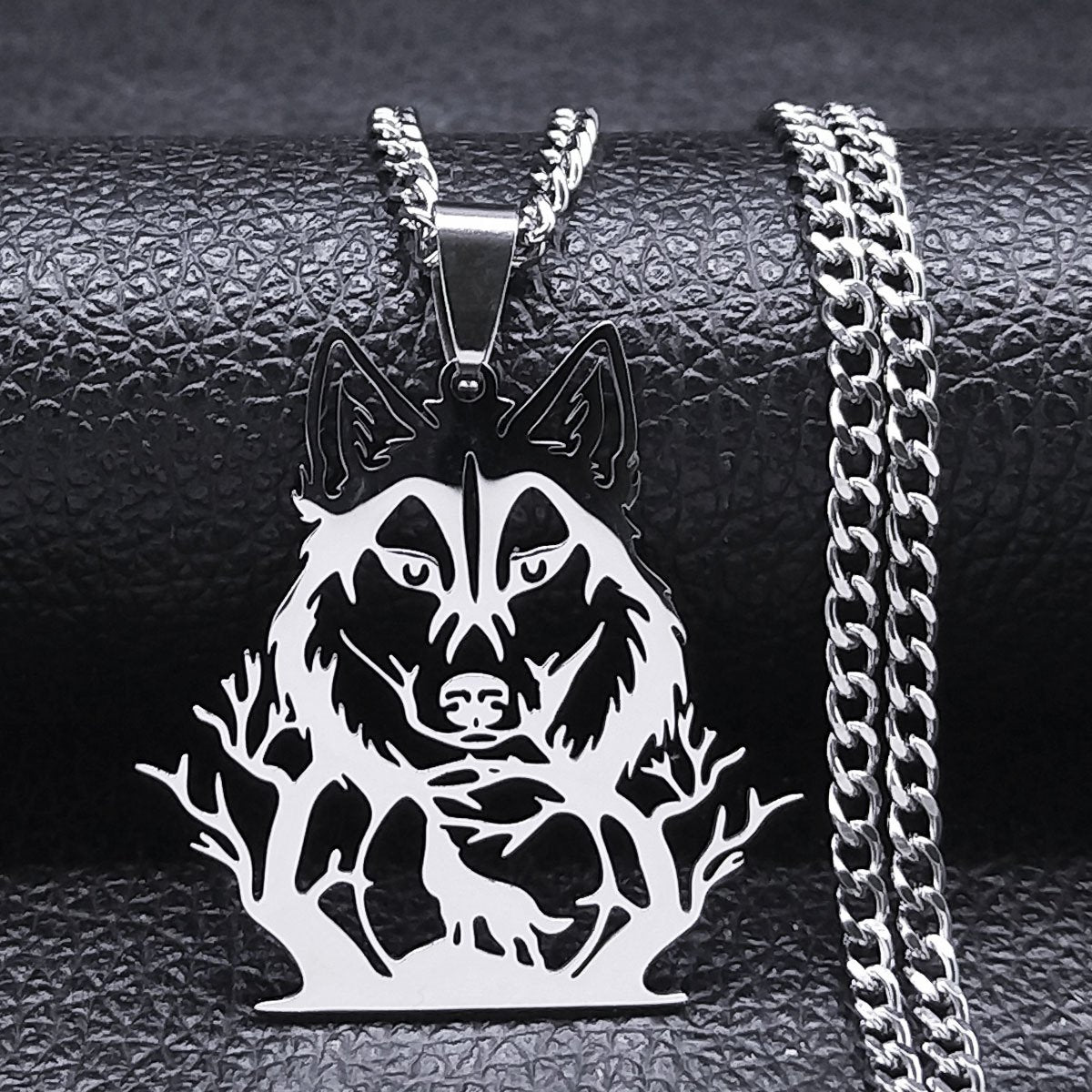 Forestlight Guardian | Gold Wolf Pendant Necklace
