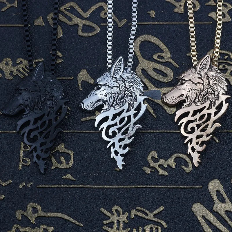 Lupine Legacy Pendant | Wolf Head Necklace