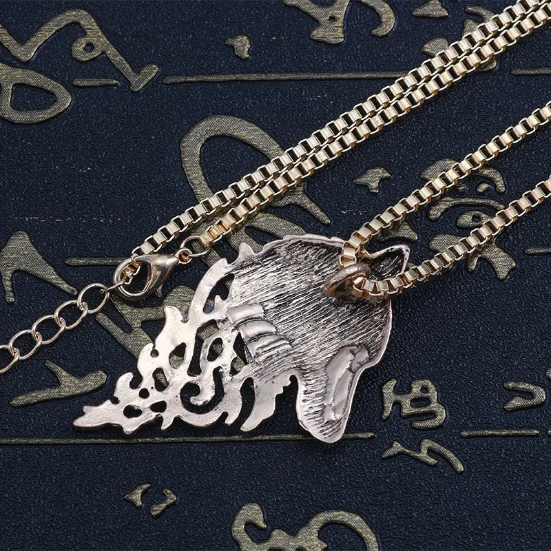 Lupine Legacy Pendant | Wolf Head Necklace
