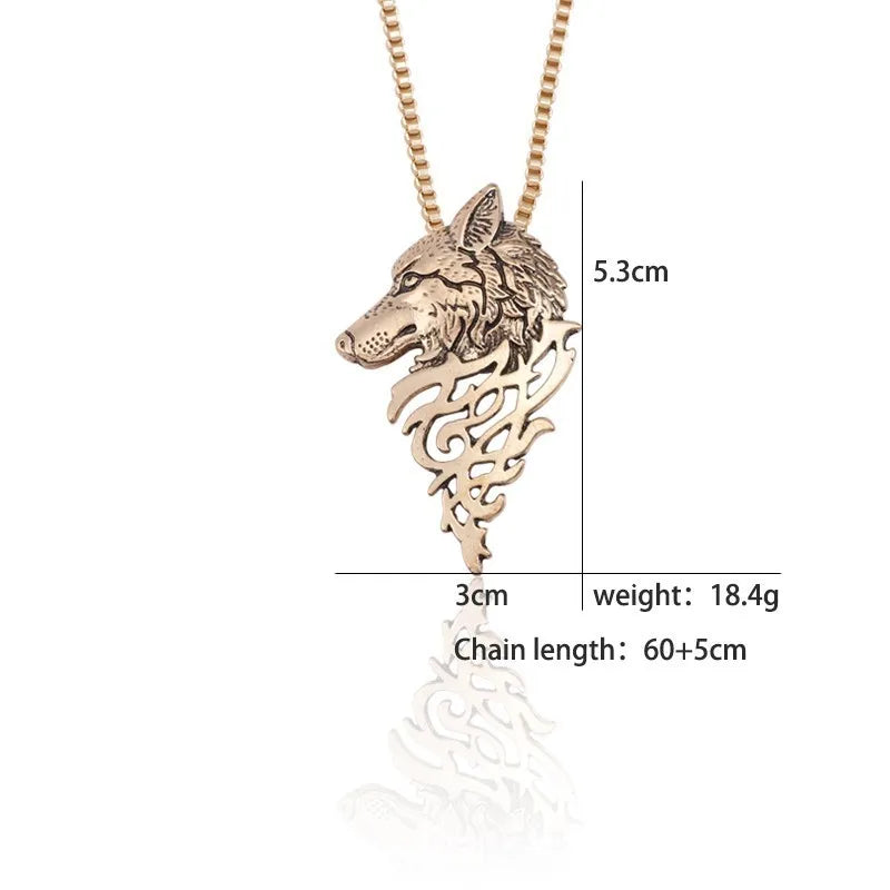 Lupine Legacy Pendant | Wolf Head Necklace