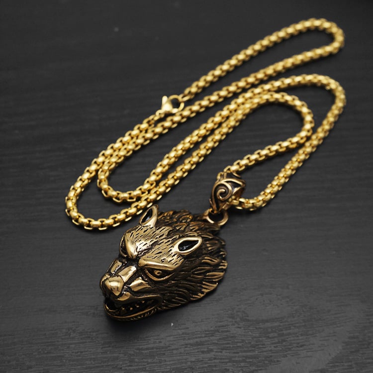 Ironfang | Wolf Head Pendant Necklace