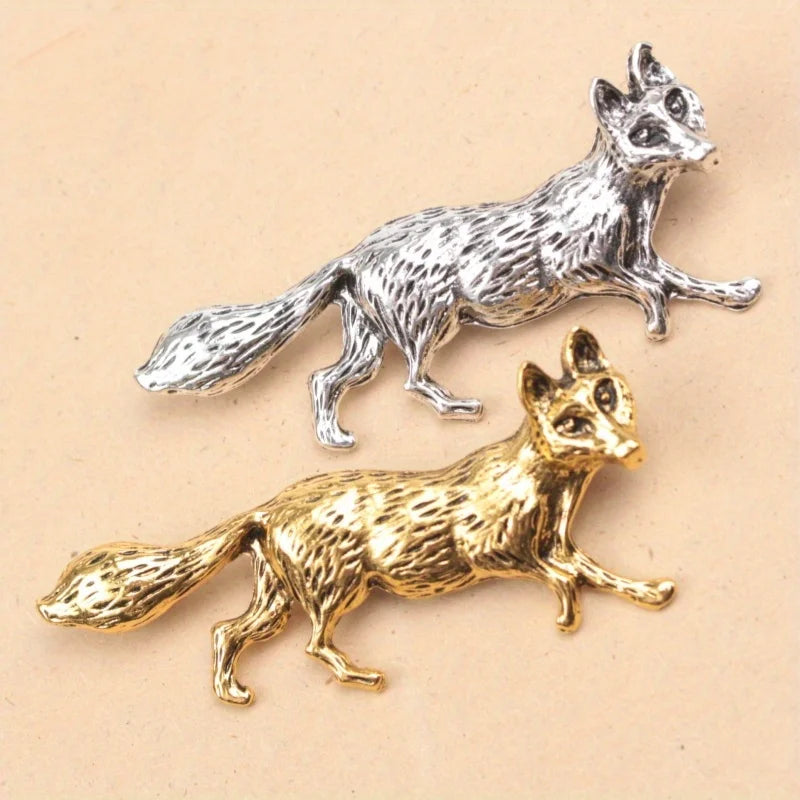 Prowlspirit Pin | Gold or Silver Wolf Brooch / Pin