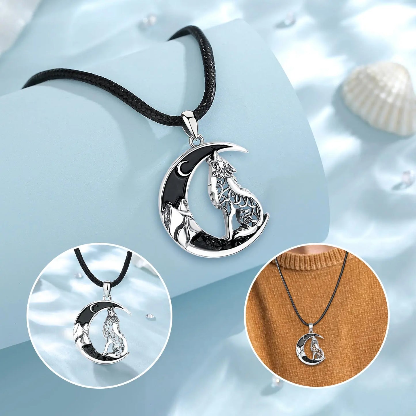 Silver Spirit Wolf Necklace | 925 Sterling Silver Necklace