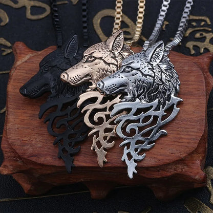 Lupine Legacy Pendant | Wolf Head Necklace