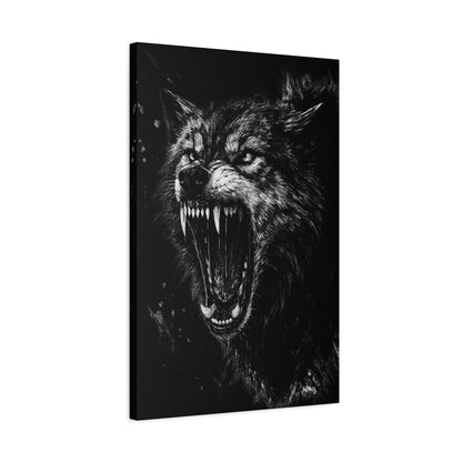 Deathhowl Wolf | Nature Wolf Canvas Wall Art