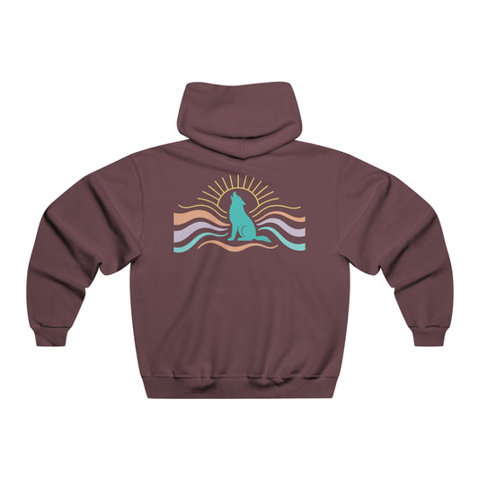 Wildflower Wolf | Hooded Sweatshirt – Front & Back Design