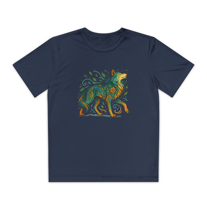 Bloomwolf Spirit | Youth Graphic Wolf Shirt