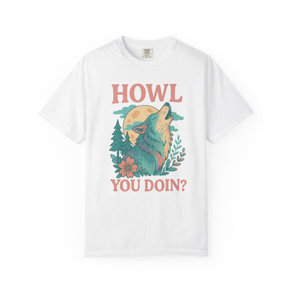 Softhowl Wolf – “Howl You Doin?” | Graphic Wolf Shirt