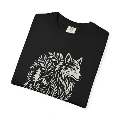 Rooted in Stillness | Graphic Wolf Shirt
