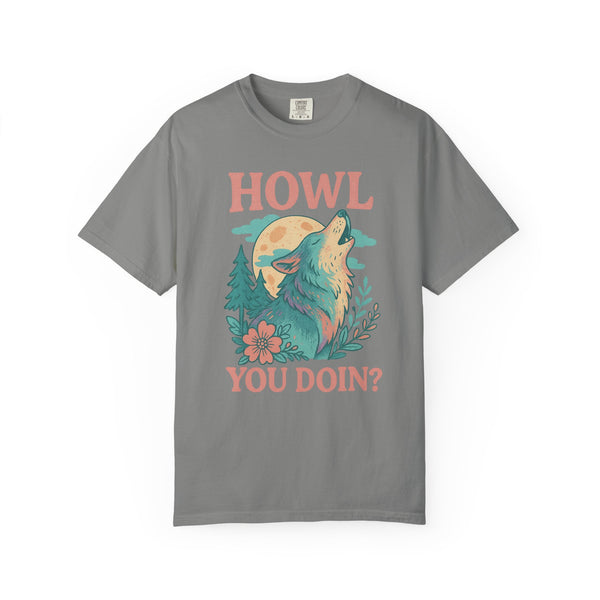 Softhowl Wolf – “Howl You Doin?” | Graphic Wolf Shirt