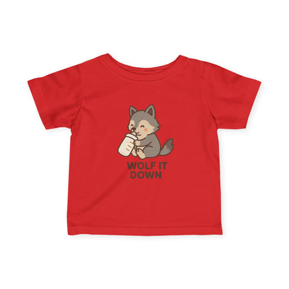 "Wolf It Down" | Baby Wolf Shirt