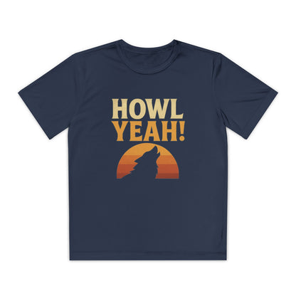 "Howl Yeah!" | Youth Graphic Wolf Shirt