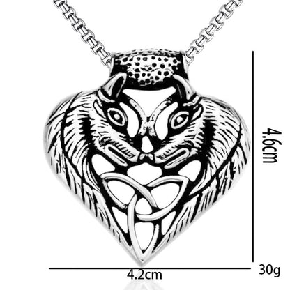 Heartbound Wolves | Twin Wolf Pendant Necklace