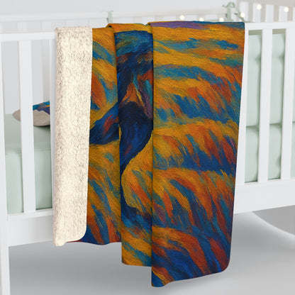 Fieldwatcher Wolf | Nature Wolf Large Sherpa Blanket