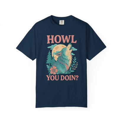 Softhowl Wolf – “Howl You Doin?” | Graphic Wolf Shirt