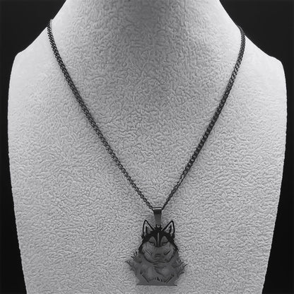 Forestlight Guardian | Gold Wolf Pendant Necklace