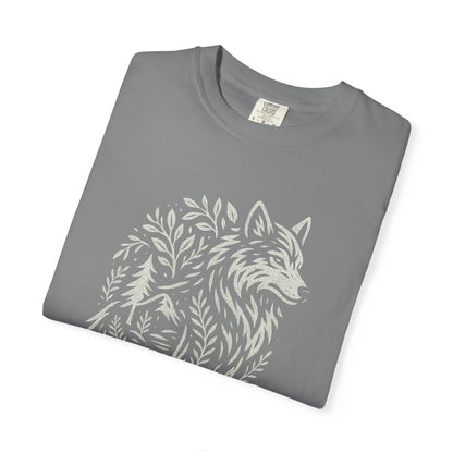 Rooted in Stillness | Graphic Wolf Shirt