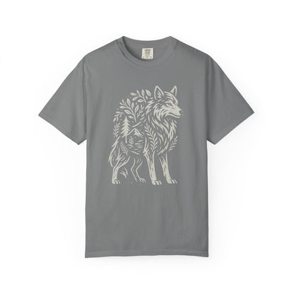 Rooted in Stillness | Graphic Wolf Shirt