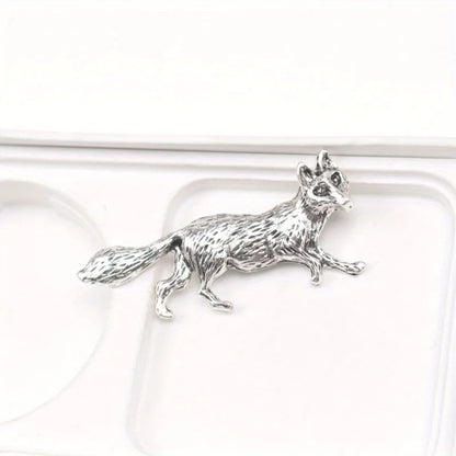 Prowlspirit Pin | Gold or Silver Wolf Brooch / Pin