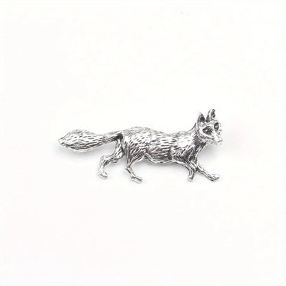 Prowlspirit Pin | Gold or Silver Wolf Brooch / Pin