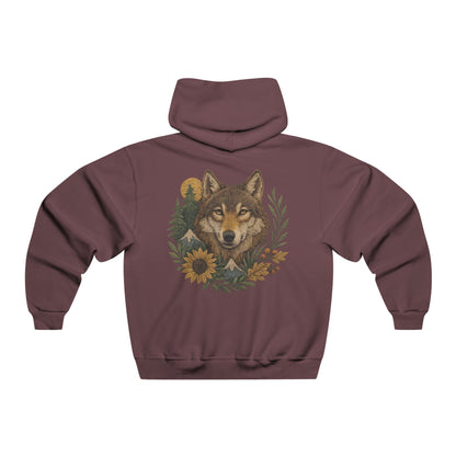 Harvest Howl Wolf | Hooded Sweatshirt - Front & Back Design