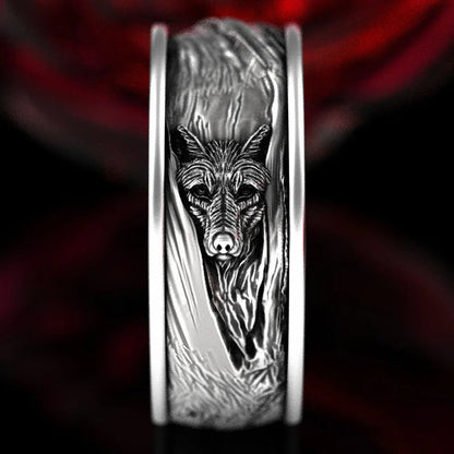 Zircon Howl Ring - Wolf Ring