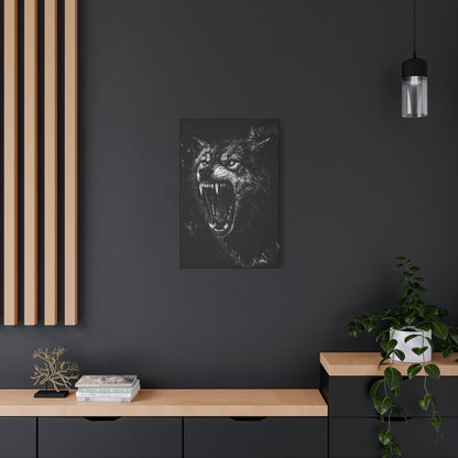 Deathhowl Wolf | Nature Wolf Canvas Wall Art