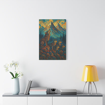Summon the Pack | Nature Wolf Canvas Wall Art