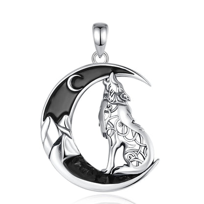 Silver Spirit Wolf Necklace | 925 Sterling Silver Necklace