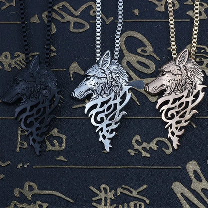 Lupine Legacy Pendant | Wolf Head Necklace