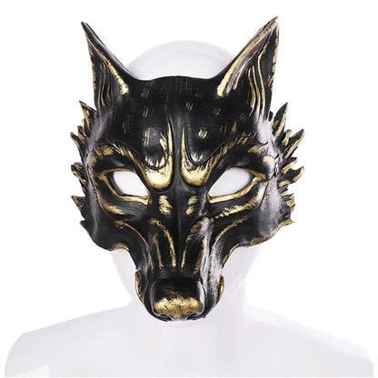 Shadowbite Wolf Mask | Costume Animal Masquerade Mask with Elastic Band