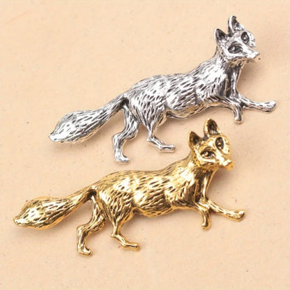 Prowlspirit Pin | Gold or Silver Wolf Brooch / Pin